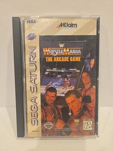 UNTESTED WWF Wrestlemania: The Arcade Game, Sega Saturn, CIB w/reg card - Picture 1 of 6