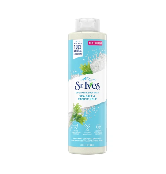 Jabón corporal exfoliante St. Ives sal marina y algas del Pacífico 22 fl oz 650 ml nuevo Foto 1 de 1