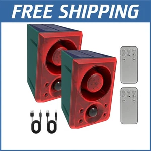 Outdoor Solar Motion Alarm - 3 Modes & Dog Barking Sound for Property Protection - Picture 1 of 11