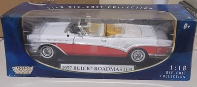 1/18 Motor Max, 1957 Red & White Buick Roadmaster Convertible, A Classic Beauty! - Image 1 of 4