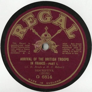WW1 DESCRIPTIVE 78 - ARRIVAL OF THE BRITISH TRUPPEN IN FRANCE - VG+ CONDITION - Bild 1 von 3