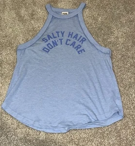 CAMISETA SIN MANGAS VICTORIA’S SECRET ROSA - NO IMPORTA EL CABELLO SALADO - AZUL - MEDIANA - Imagen 1 de 4