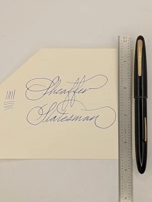 Sheaffer Statesman черная перьевая ручка 14k золото новый в коробке восстановленный - Изображение 1 из 4