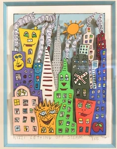 James Rizzi "LETTING OFF STEAM" 3D Serigraph Signed Framed ED175 (1986) - Picture 1 of 17