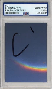 Chris Martin Coldplay Band SIGNED Signature PSA DNA COA Authentic Autograph - Picture 1 of 2