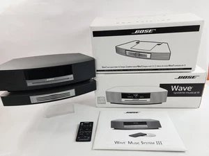 Bose Wave Music System CD AM/FM Radio & Multi-CD Changer & Remote Control w/ Box - Picture 1 of 20