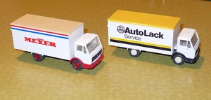Wiking HO 1:87 Koffer LKW MB 1017 ICI Autolack Service + Meyer - Bild 1 von 2