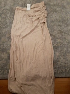 I Saw If First Ladies Skirt. Sand. Ruched Side. Split. Size 14. Jersey - Picture 1 of 6