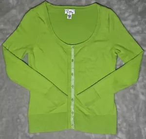 Lilly Pulitzer Womens Kaitlin Kelly Green Button Up Cardigan Size XS - Picture 1 of 12