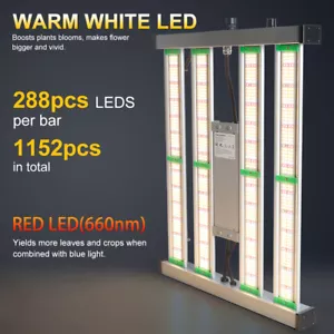 Lámpara de luces LED de crecimiento PHLIZON PRO-2000W espectro completo para plantas de interior flores vegetales - Imagen 1 de 11