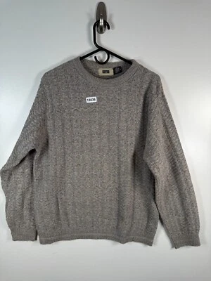 Мужской пуловер Haggar с круглым вырезом вязаный акриловый свитер дедушки серый размер M 22x26,5 - Изображение 1 из 4