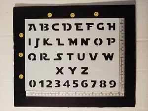 Star Wars Schrift Alphabet Buchstaben #2 8,5"" x 11"" Schablone SCHNELLER KOSTENLOSER VERSAND - Bild 1 von 2