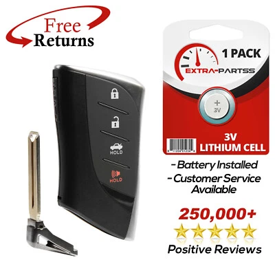 For 2019 2020 Lexus ES300H Keyless Entry Smart Remote Key Fob Car 4 btn H 8A - Image 1 of 4