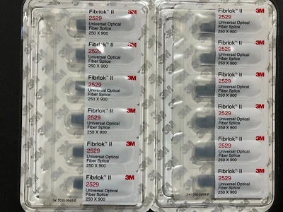 Empalme Fusion Corning 3M FIBROK2 2529 Fiberlock (JUEGO DE 6) EMPALME DE FIBRA 250/900 Foto 1 de 2