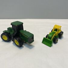 John Deere Matchbox Ertyl Loader Tractor  Farm Equipment Green Yellow Toy 1991