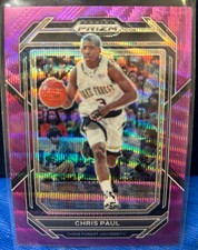 2023-24 Panini Prizm Draft Picks Purple Wave Prizm Chris Paul Wake Forest Demon