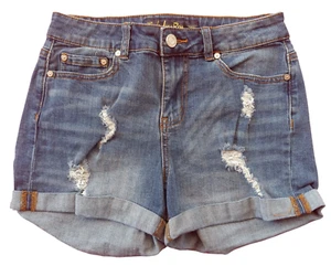 INDIGO REIN Girls Size 7 Denim Shorts Blue Jean Shorts 28 in Waist, Casual - Picture 1 of 9