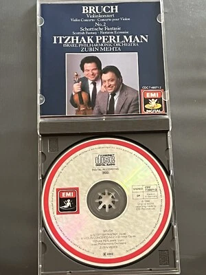 Perlman Plays Bruch: Scottish Fantasy Violin Concerto No2 CD Germany Pressing Ex - Image 1 of 4