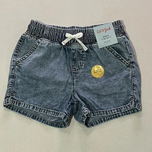 Cat & Jack Girls Medium Blue Pull-On Jean Shorts(M(7/8) - Picture 1 of 8