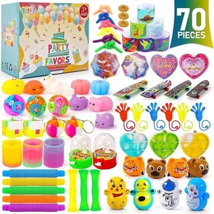 70 Pcs Party Favors for Kids 3-5 4-8 8-12 Treasure Chest Carnival Prizes Box... - Picture 1 of 8