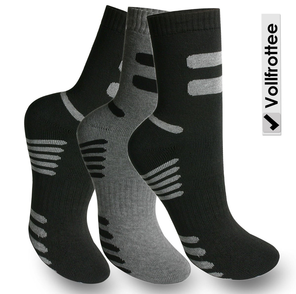 MEDOLY THERMO Socken 6 Paar - Kuschelige Wintersocken Mit Vollfrottee Für Damen & Herren
