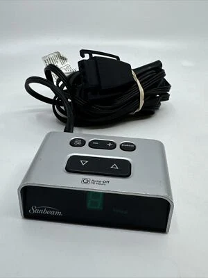 Controlador de manta eléctrica Sunbeam PAC 0531 U85 E23623 plateado funcionando Foto 1 de 4