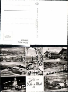 2007017,Gruß aus Reit im Winkl Totale Dorfplatz Sessellift Hindenburghütte Winkl - Bild 1 von 1