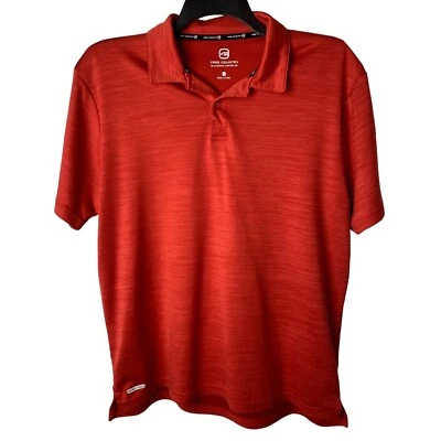 Free Country Golf Polo Shirt Mens L Red Short Sleeve Solid Ultimate Comfort - Image 1 of 4
