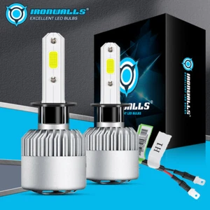 H1 LED Headlight High/Low Beam Bulbs Super Bright 6500K White 10000W 1000000LM - Picture 1 of 12