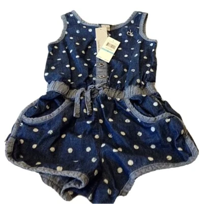 Mameluco sin mangas Calvin Klein para niñas talla 5 nuevo con etiquetas conjunto de una pieza Foto 1 de 4