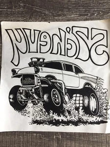 CAMISETA VINTAGE 57 CHEVY IRON ON TRANSFER LOOK SUAVE THE RAT'S HOLE DAYTONA BEACH - Imagen 1 de 1