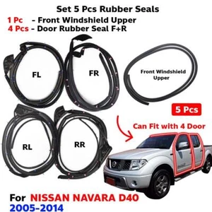 Set Door Seal + Window Seal Fits Nissan Navara D40 4D Pickup 2005-14 1ce9 - Picture 1 of 7
