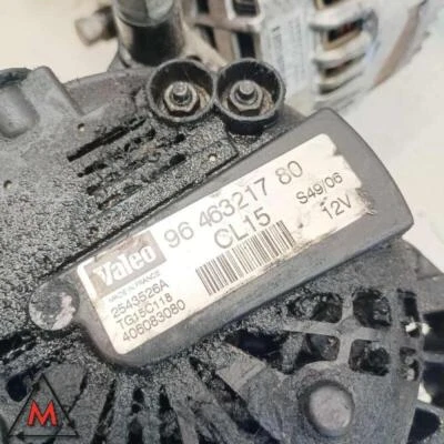 Alternator 9646321780 for PEUGEOT 307 CC MK1 2003-2009 used (108384) - Image 1 of 4