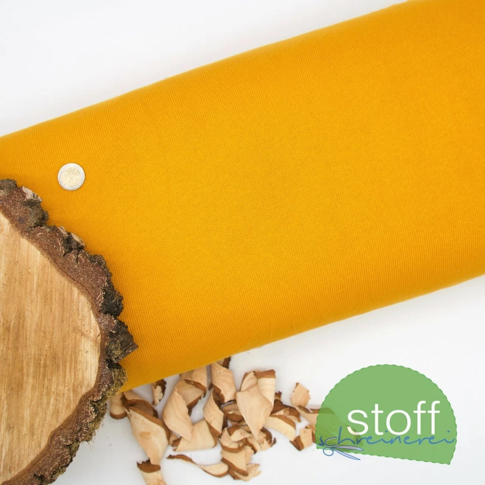 Baumwoll Feinstrick Uni senf (1mx1.60m) - Bild 1 von 1