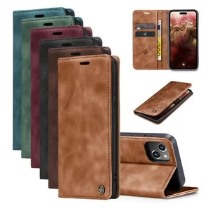 Etui na telefon komórkowy do Apple iPhone Case Ochrona Pokrowiec Cover Wallet Flip Etui Szlachetne - Zdjęcie 1 z 75