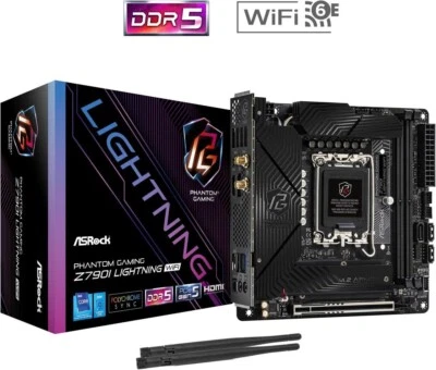 Asrock Phantom Gaming Intel Mini ITX Motherboard Z790I WiFi DDR5 PCIE5 LGA1700
