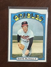 1972 Topps Baseball #490 Dave McNally Baltimore Orioles