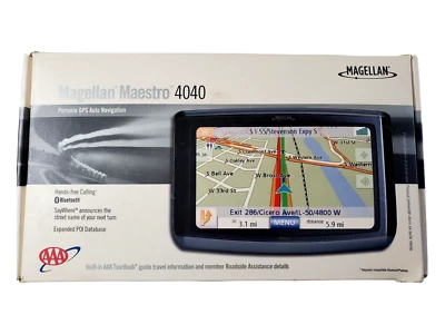 Magellan Maestro 4040 Car Portable GPS Navigator System 4.3" LCD Screen maps - Image 1 of 4