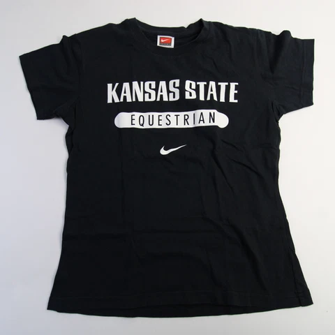 Kansas State Wildcats Nike Team Short Sleeve Shirt Women's Black Used Cover