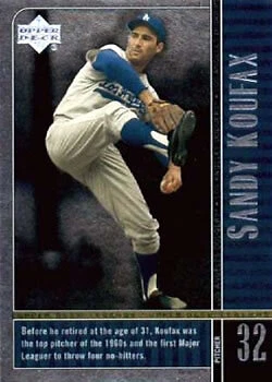 Sandy Koufax 2000 Upper Deck Legends #28 - K993 - Image 1 of 2