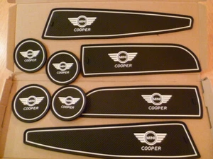 MINI (R56) 2006-2013 TABLERO INTERIOR ALFOMBRILLA PUERTA JUEGO MOLDURAS COOPER BLANCO SOLAMENTE - Imagen 1 de 4