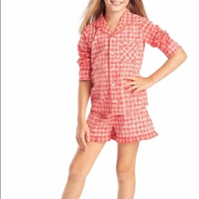 American Girl пижамы комплект кукла Tenney Grant Gingham для девочек S 7/8 - Изображение 1 из 3