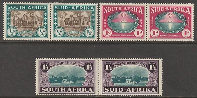 EDSROOM-11949 Sudáfrica B9-11 H 1939 pares de semipostales CV$53,50 Foto 1 de 2
