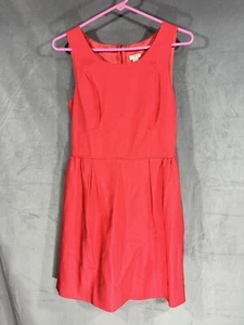 J. Crew NEW Size 6 Coral Pleat Tunic Dress Women Stylish 100% cotton Style 50344 - Picture 1 of 7