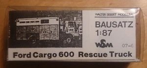 Walter Siebert Modellbau - WSM Ford Cargo 600 Rescue Truck Bausatz neu in OVP - Bild 1 von 3
