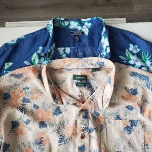 Lands' End Hawaiian Casual Button-Down 