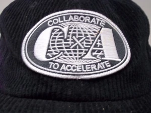 Collaborate To Accelerate Kendo Corduroy Black Trucker Hat Adjustable - Picture 1 of 7