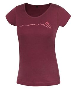 Direct Alpine Furry Lady T-Shirt   Damenshirt aus Merinowolle   palisander