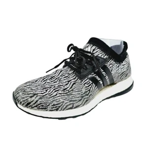 Adidas Mujer Pureboost XG Core Tenis 7.5 Negro Plata Cebra Rayas F33692 - Imagen 1 de 14