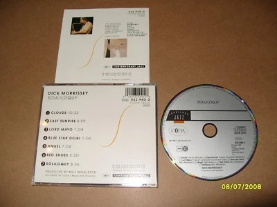 Dick Morrissey Souliloquy Early 1986 Press cd + Inlays Near Mint Condition. (B3) - Image 1 of 4